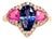Natural Sapphire Diamond Ring 14k Gold 3.43 TCW Certified, Size 6.5 For Sale