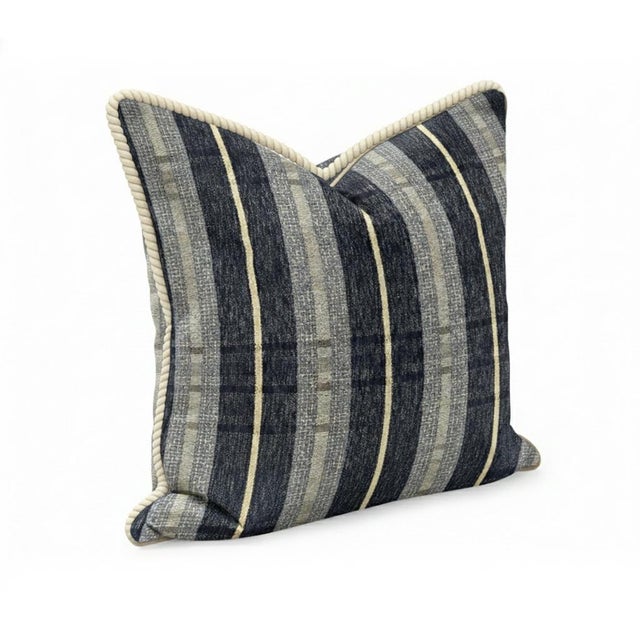 Boho Chic Roper Midnight 24x24 Pillow For Sale - Image 3 of 9