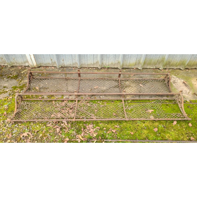 Cast Iron and Steel Shelves, 1900s, Set of 2 For Sale - Image 14 of 18