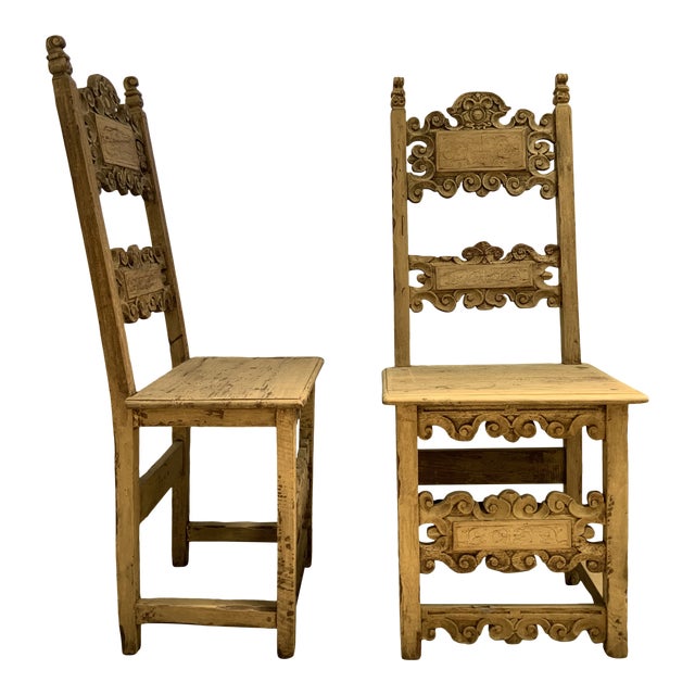 18th Century Hallway Chairs A Pair Chairish