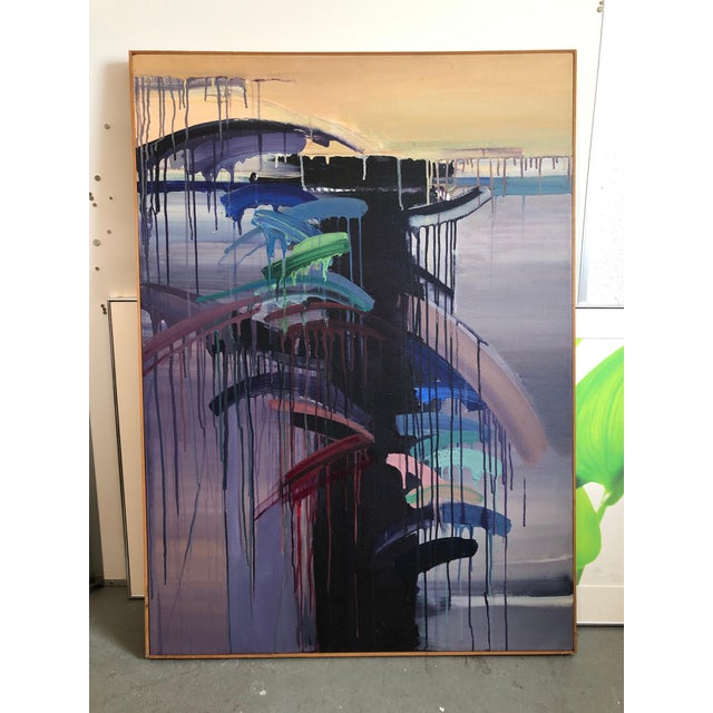 Berenice D'vorzon, Large Abstract Expressionist New York Modernist Woman Artist Bold Oil Painting, 1980 For Sale In Miami - Image 6 of 6