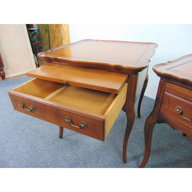Imperial Louis XV Style Cherry Side Tables - a Pair For Sale In Philadelphia - Image 6 of 7