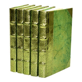 Exotic Metallic Collection - Chartreuse, Set of 5 For Sale