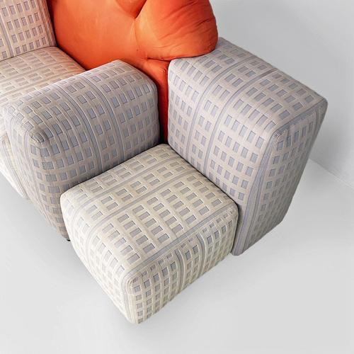 Textile Italian Modern Sunset in New York Modular Sofa attributed to Gaetano Pesce for Cassina, 1984, Set of 8 For Sale - Image 7 of 18