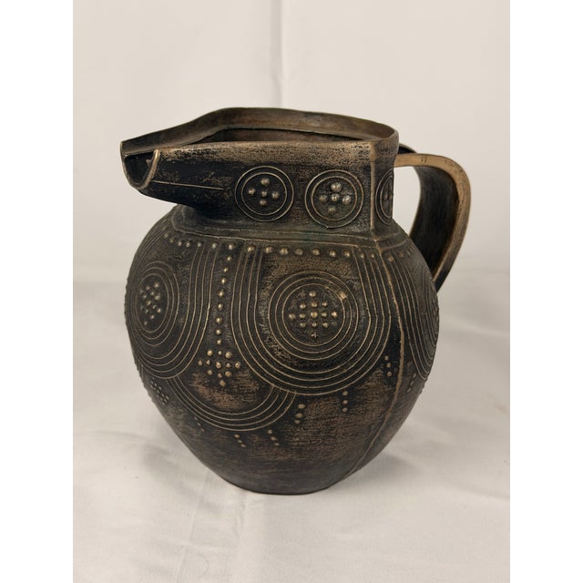 Early 20th Century West African Cast Bronze/Brass Pouring Vessel, Nigerian/Benin Tradition For Sale - Image 4 of 5