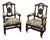 Pair 19th Century Renaissance Revival / Louis XIII Style Barley Twist Armchairs in Solid Oak For Sale