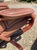 Set of Scandinavian Brown Leather Recliner Lounge Chair with Ottoman, 1990 For Sale - Image 6 of 17