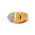 Mid 20th Century Fred Paris Vintage 18k Gold Signet Ring — Diamond Pavé | Signed & Numbered, Size 6.5 For Sale - Image 5 of 6