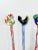 Figurative 1990s Hand-Blown Glass Rooster Swizzle Sticks – Set of 6 For Sale - Image 3 of 8