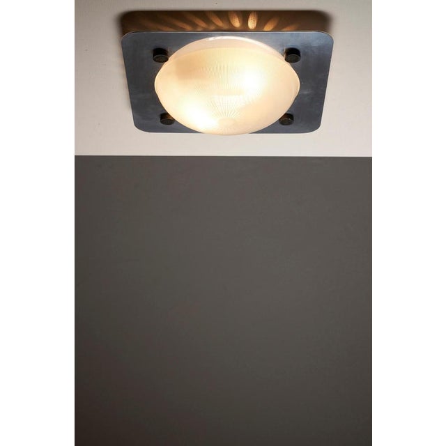 Silver Sleek Ceiling Lamp by Tronconi, 1970 For Sale - Image 8 of 12