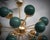 Green Murano Glass and Brass Sputnik Chandelier, 2000s For Sale - Image 4 of 9