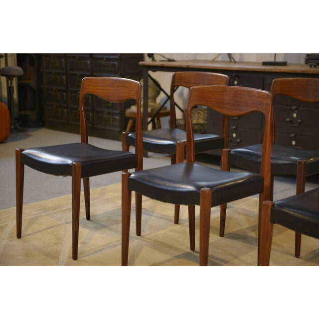 Scandinavian Teak Chairs by Niels Otto Moller, Denmark, 1960s, Set of 6 For Sale - Image 10 of 12