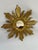 1950s French Petite 11" Giltwood Sunburst Wall Mirror For Sale - Image 10 of 18