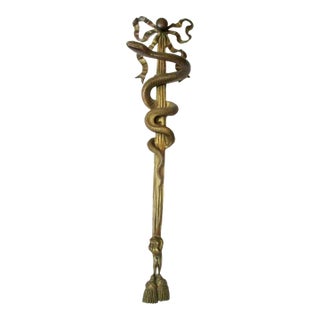 19th Century Bronze Snake Curtain Tie Back For Sale
