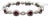 8.04 Ct Natural Ruby & Diamond Tennis Bracelet For Sale