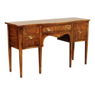 Statton Hepplewhite Style Cherry Serpentine Sideboard For Sale