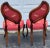 Pair of French Louis XV Style Balloon Back Chairs, Dragonfly Upholstery, Walnut Finish a Pair For Sale In Chicago - Image 6 of 12