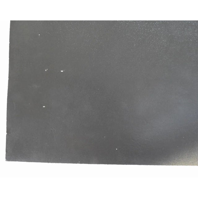 1970s Abstract Black Celadon Painting For Sale - Image 4 of 6