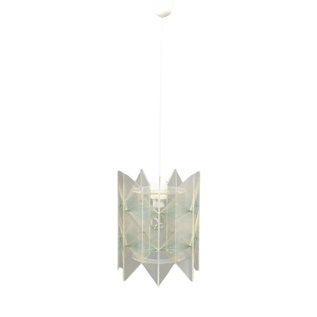 Space Age String Pendant Lamp in Plastic, Czechoslovakia, 1970s For Sale