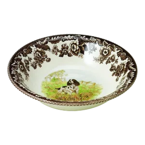 Spode Woodland Dogs Ascot Cereal Bowl 8", English Springer Spaniel