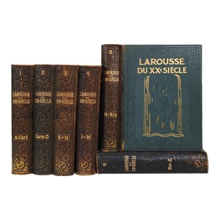 1933 Larousse Du XXe Siècle Reference Books - Set of 6 For Sale