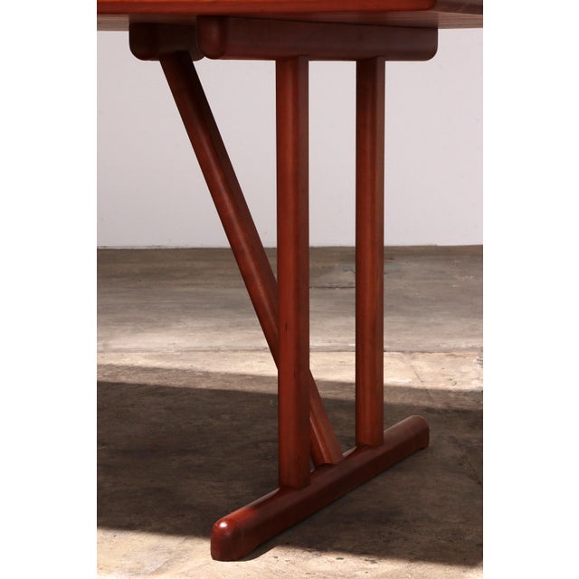 Dining Room Table with Chairs from Hansen Sorensen, Denmark, 1970s, Set of 7 For Sale - Image 13 of 17