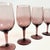 Vintage Purple Wine Glasses - Set of 4 For Sale - Image 4 of 7