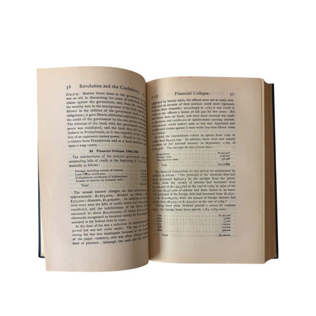 1928 Financial History of the United States Hardcover Book For Sale - Image 12 of 15