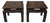 1978 John Widdicomb Asian Modern Incised Lacquer End Tables – Matching Pair For Sale