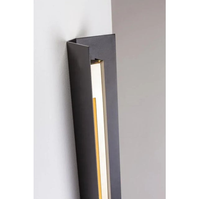 Large Misalliance Ex Jet Black Wall Light by Lexavala For Sale - Image 6 of 7