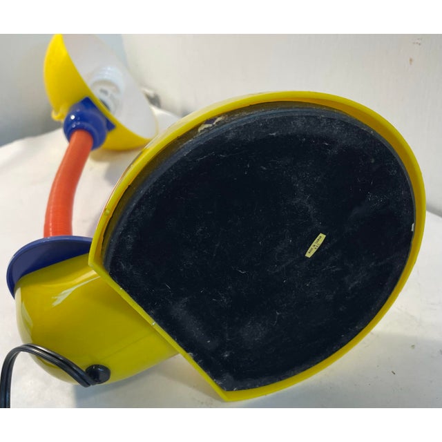 Yellow Vintage Memphis Design Gooseneck Desk Lamp For Sale - Image 8 of 8