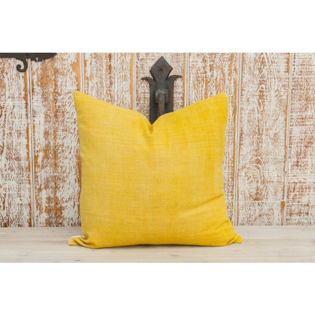 Indian Dinesh Organic Silk Pillow For Sale - Image 3 of 8