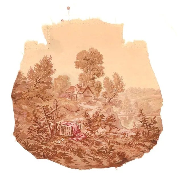 French Antique Aubusson-Beauvais French Tapestry For Sale - Image 3 of 6