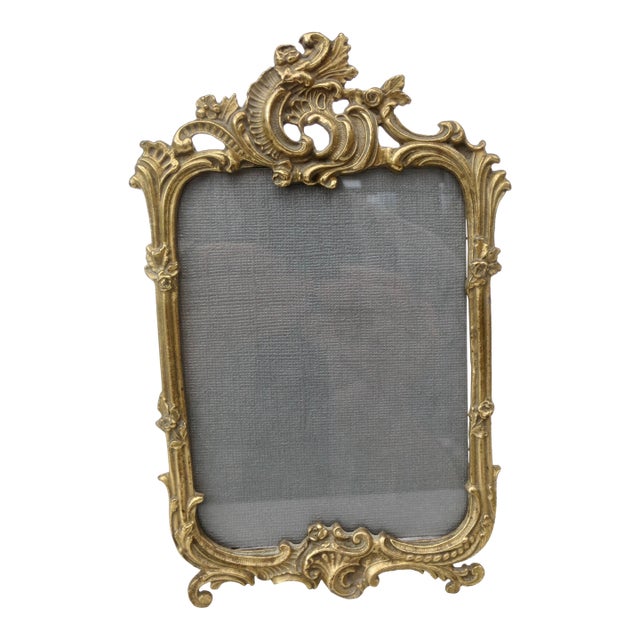 Antique Bronze Rocco Photo Frame For Sale