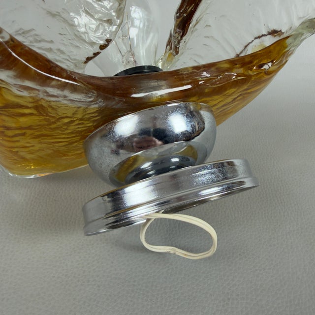 Murano Glass Wall Lamp from Mazzega, 1970s For Sale - Image 10 of 13