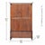 Antique Victorian Oak Wardrobe | Armoire | 3-Piece Knockdown | Beveled Mirror | Key | 19th Century For Sale - Image 16 of 18
