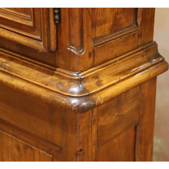 Mid-18th Century French Louis XV Walnut Longcase Clock From Lyon For Sale - Image 16 of 18