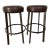 Custom Leather Top Bar Stools For Sale