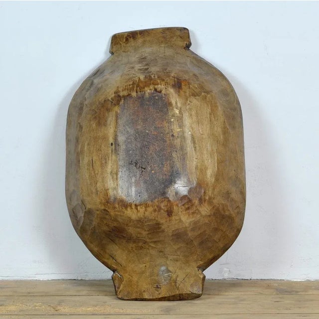 1900 - 1909 Handmade Wooden Dough Bowl, 1900s For Sale - Image 5 of 7