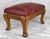 Antique Edwardian Maple Carved Footstool Ottoman For Sale - Image 4 of 11