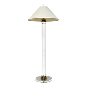 1970’s Hollywood Regency Lucite & Brass Floor Lamp