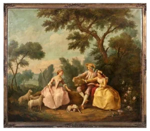 Italian School Artist, Bird Seller, 19th Century, Oil on Canvas, Framed