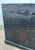 Wood Antique Black Lacquer Trunk Chinese Wedding Chest Hand Painted Coffee Table 30" For Sale - Image 7 of 12