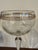 English Vintage Italian Gold Rimmed Handblown Coupe Glasses For Sale - Image 3 of 7