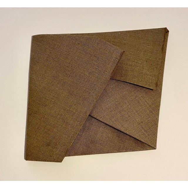 2010s Sebastien de Ganay Folded Linen Abstract Minimalist Sculpture, 2016 For Sale - Image 5 of 9