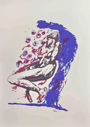 Mino Trafeli, Figure, Lithograph, 1980s