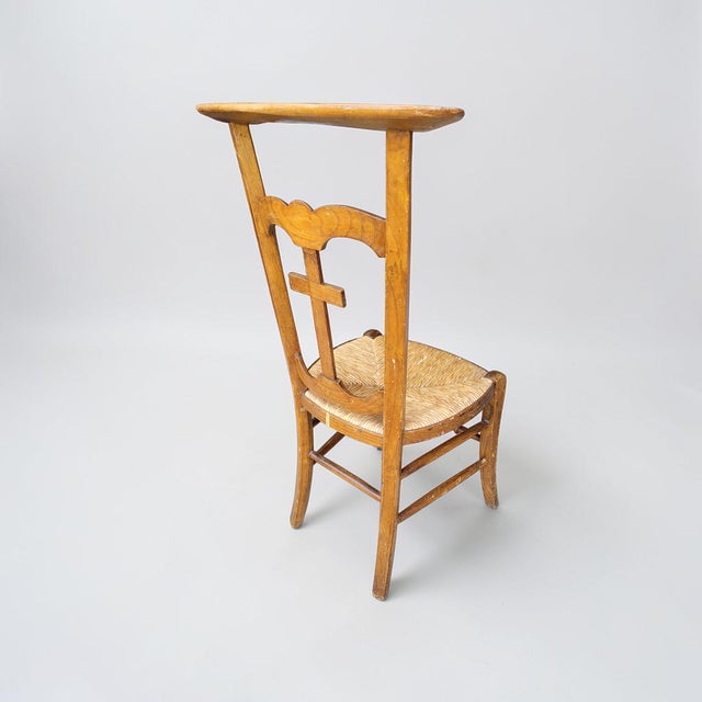 Antique Spanish Church Prayer Chair, 1890s For Sale - Image 13 of 15