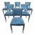 1940s Classic French Art Deco Dining Chairs- Set of 6 For Sale - Image 6 of 13