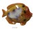 Ceramic Multi-color Yellow Tropical Fish Decor Display cs2584 For Sale - Image 5 of 5