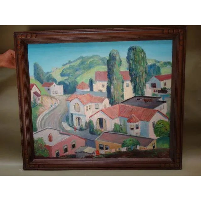 John Coolidge Fargo Street 1946 Oil on Canvas For Sale - Image 4 of 9